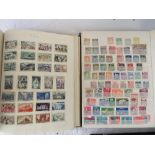 Stamps; four philatelic stock books and a collection of stamps including Cyprus, Greece, Austria,