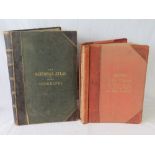 'The Times Atlas of the World', half leather bound, published 1920, 48 x 35cm,