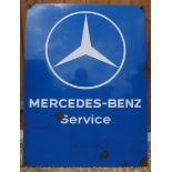 A Mercedes Service advertising sign, app