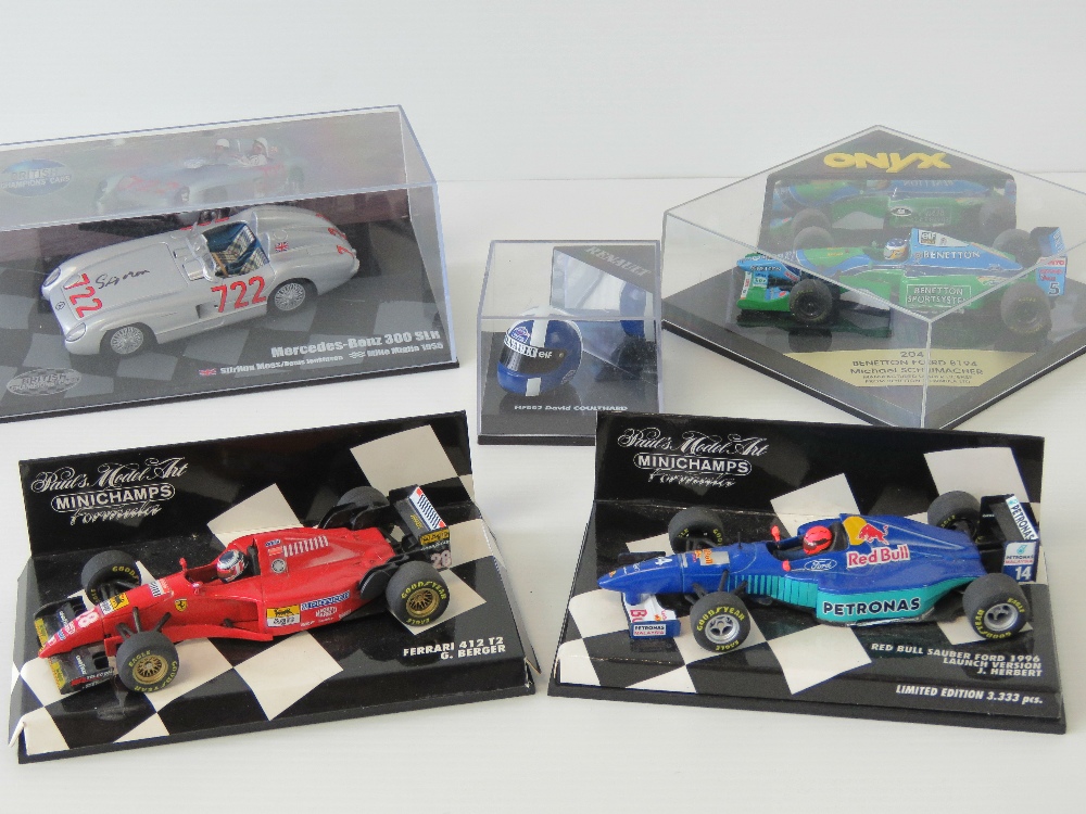 Two Minichamps 1/43 scale racing cars, t