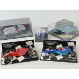 Two Minichamps 1/43 scale racing cars, t