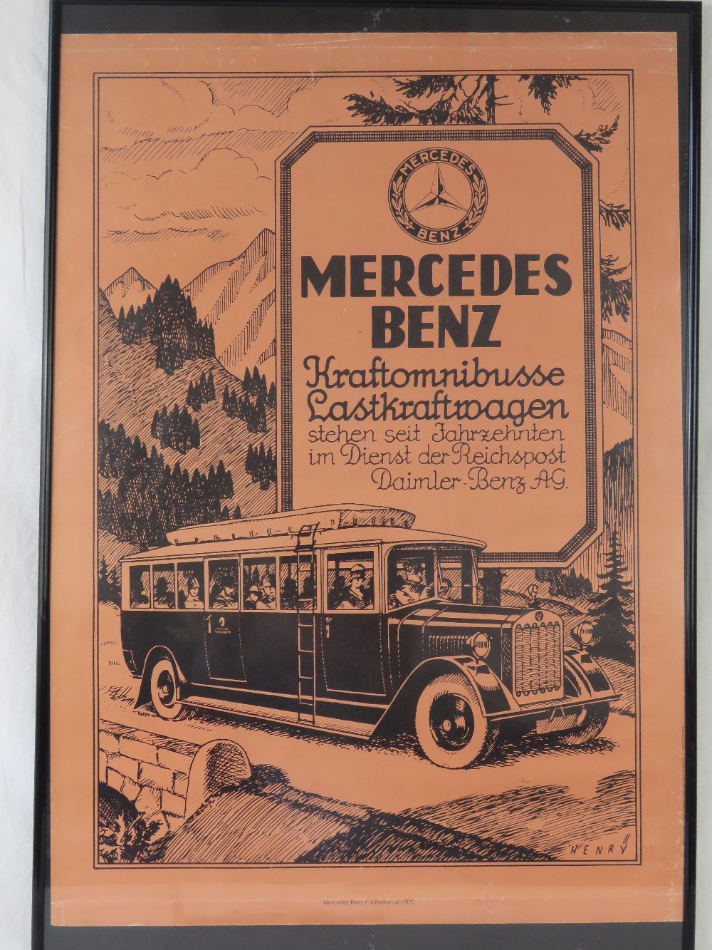 A vintage German Mercedes Benz two tone