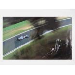 Signed and mounted photographic print; J