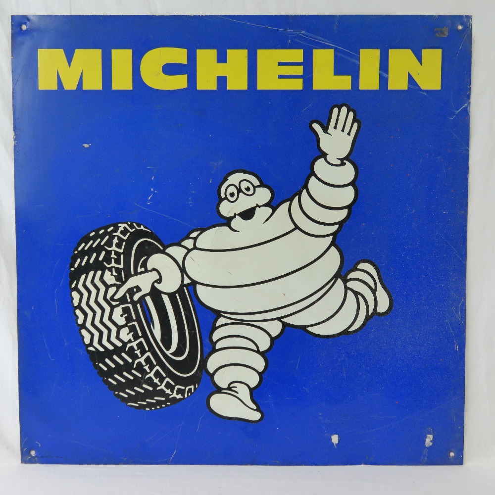 A c1980s Michelin Tyres aluminium sign,