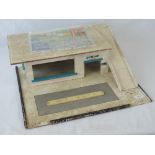 A c1970s childs toy garage complete with