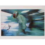 Signed and mounted photographic print; R