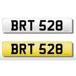 Registration Plate 'BRT 528' on retention. Reduced buyers premium 15.5% + VAT. SIA.