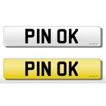 Registration Plate 'P1N OK' (PIN OK) on