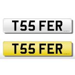 Registration plate 'T55 FER' on retention. Reduced buyers premium 15.5% + VAT. SIA.