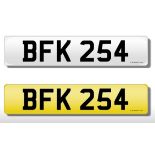 Registration Plate 'BFK 254' on retention. Reduced buyers premium 15.5% + VAT. SIA.