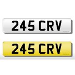 Registration Plate '245 CRV' on retention. Reduced buyers premium 15.5% + VAT. SIA.