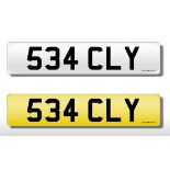 Registration Plate '534 CLY' on retention. Reduced buyers premium 15.5% + VAT. SIA.