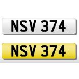 Registration Plate 'NSV 374' on retention. Reduced buyers premium 15.5% + VAT. SIA.