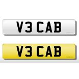 Registration Plate 'V3 CAB' on retention. Reduced buyers premium 15.5% + VAT.