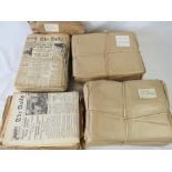 A collection of WW II period newspapers including Telegraph and Times editions,