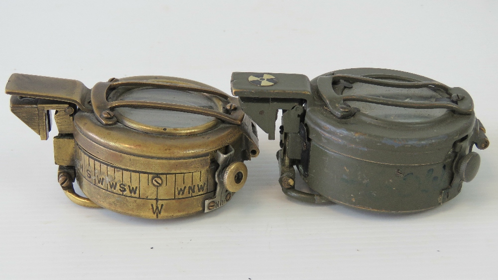 A brass military compass having broad arrow upon and dated 1974, - Image 5 of 5