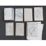 WW I maps of Belgium and Germany, comprising Lille 8, Marche 9, Hazebrouck 5A, Liege 7,