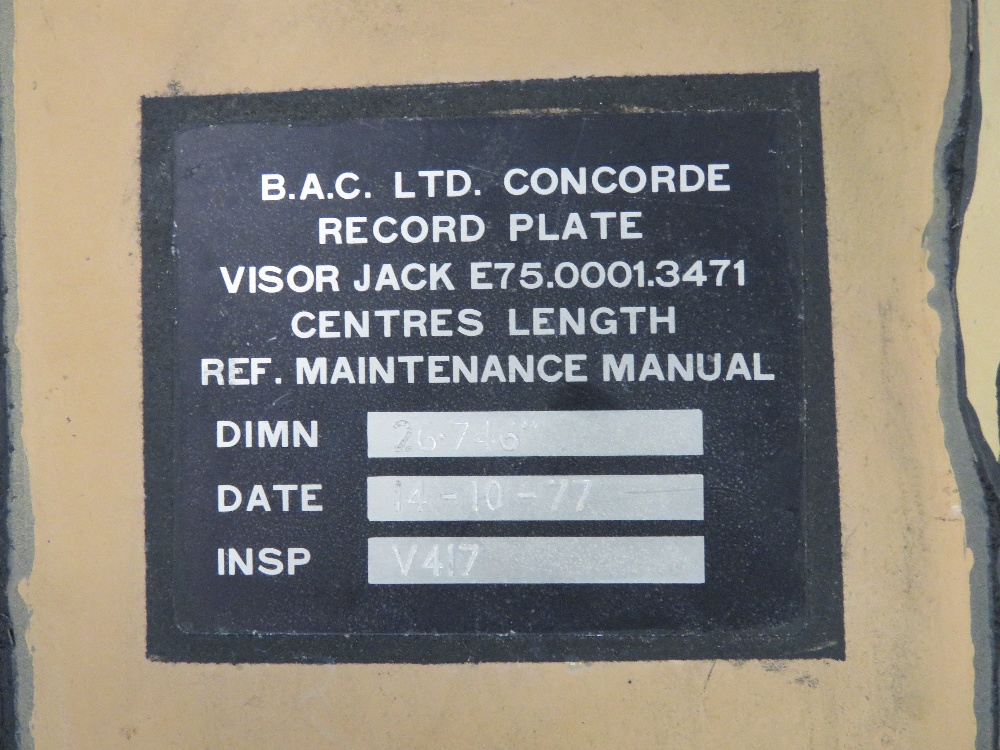 A large 'gasket plate' from the iconic Concorde 'droop nose cone'. - Image 3 of 5