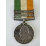 A Kings South Africa medal with two bars complete with ribbon,
