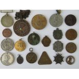 A quantity of assorted medals and medallions, various ages and countries,