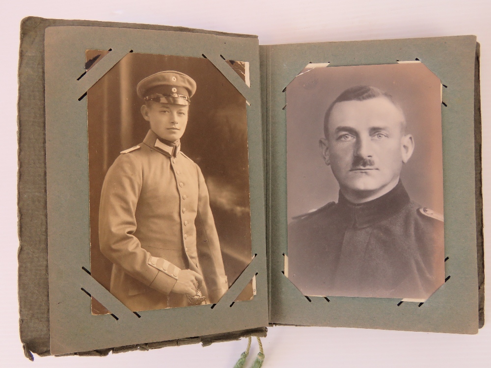 A WWI German photo and postcard album in