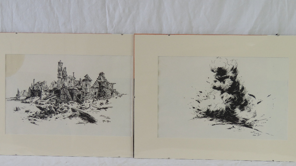 Eight WWI lithographs 'Aux Armies' by Re - Image 4 of 4