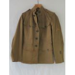 A WWI US Infantry Officers tunic with st