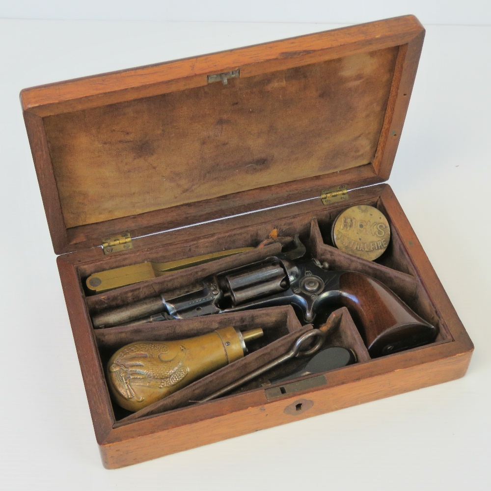 A fine cased Roots Colt percussion pisto