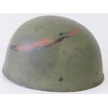 A 1956 British Paratroopers helmet havin