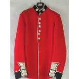 A Coldstream Footguards red tunic with l