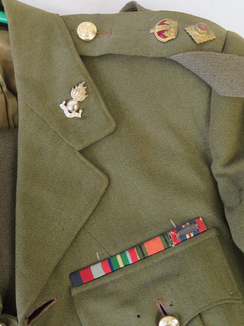 A WWII British Royal Engineers tunic and - Image 3 of 6