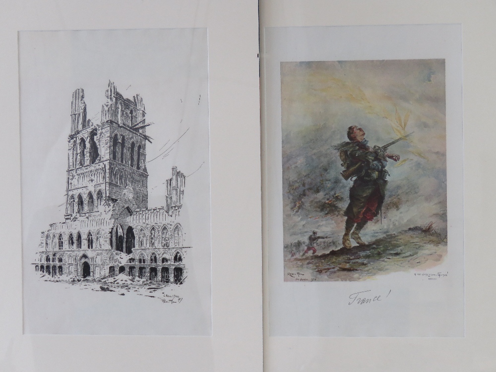 Eight WWI lithographs 'Aux Armies' by Re - Image 2 of 4