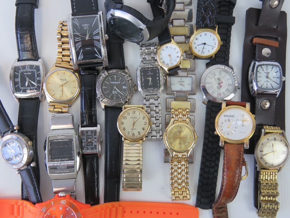 A quantity of assorted mens wristwatches