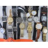 A quantity of assorted mens wristwatches