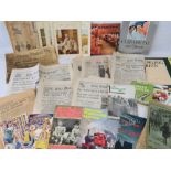 A quantity of ephemera including collect