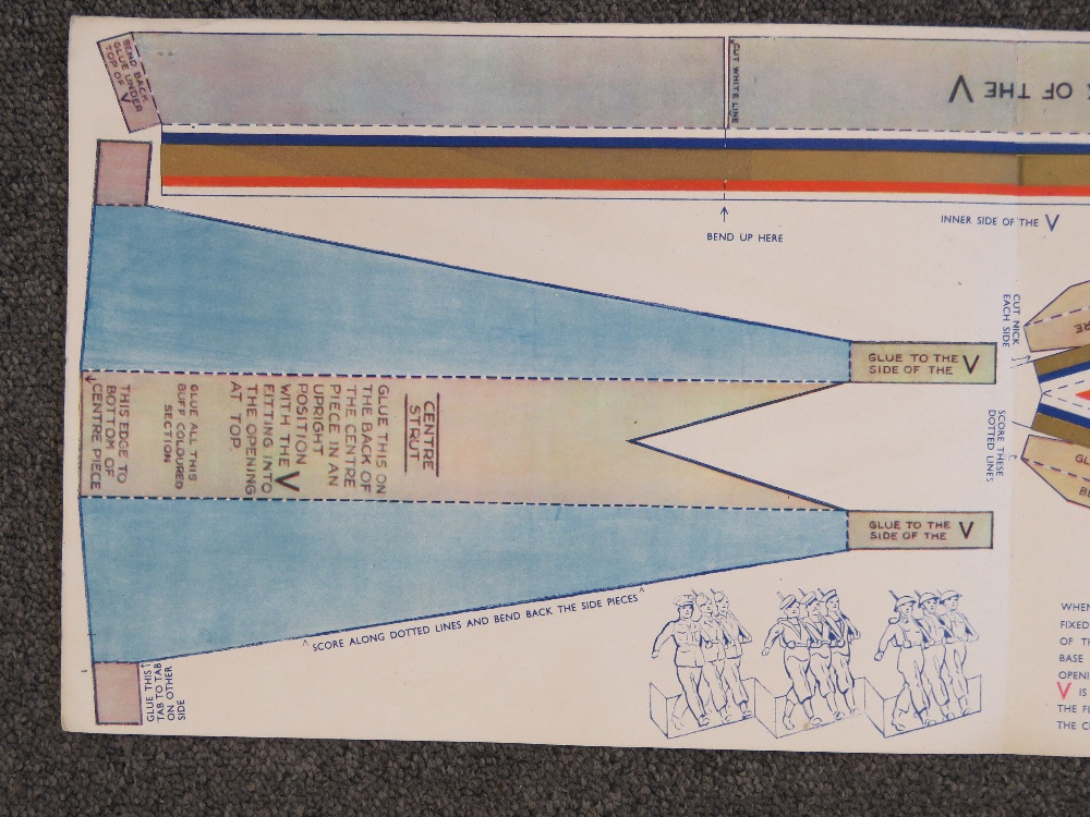 Three printed VE Day parade sheets depic - Image 3 of 4