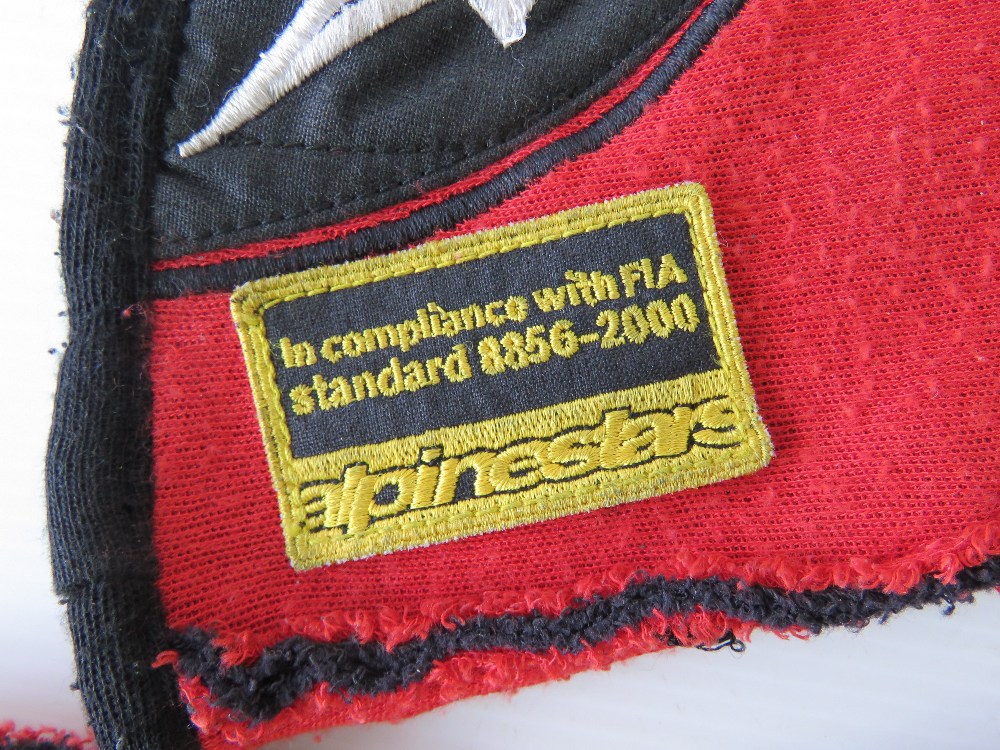 A pair of Alpinestars Tech 1-ZX racing gloves race worn by fourteen times BTCC winner Rob Collard. - Image 2 of 3