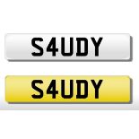 Registration Plate 'S4UDY' (Saudi) on retention. Reduced buyers premium 15.5% + VAT.