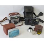 Camera; a Braun Nurnberg Paxette electromatic in original pigskin leather case,