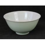 A Chinese celadon green monochrome porcelain bowl, 13.