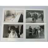 Four silver gelatin prints from original negatives; George Best in the bath (signed), Denis Law,