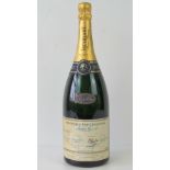 A rare commemorative Jacquart Reims (France) limited edition World Cup Magnum of champagne signed