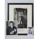 An original photograph of George Best c1964/5 'George Best outside Mrs Mary Fullaway,