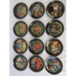 A set of twelve 'Russian Legends Collection' decorative plates each with box and paperwork.