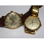 A Zenith gold plated manual winding Gents watch ref.