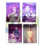 A quantity of c1950's coloured photographic negatives featuring; Martine Carol, Vivienne Romance,