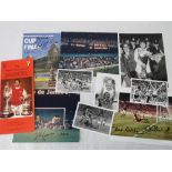 A quantity of signed Football ephemera including; Everton Vs Watford 1984 Cup Final programme,