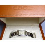 An Ebel Brasilia Ladies diamond set stainless steel watch ref.