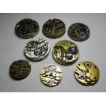 Swiss pocket watch movements, including good examples by Stauffer, Perret,