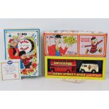 Limited edition Corgi box sets; 'The Dandy and Beano' and 'The Bash Street Kids Minnie The Minx'.